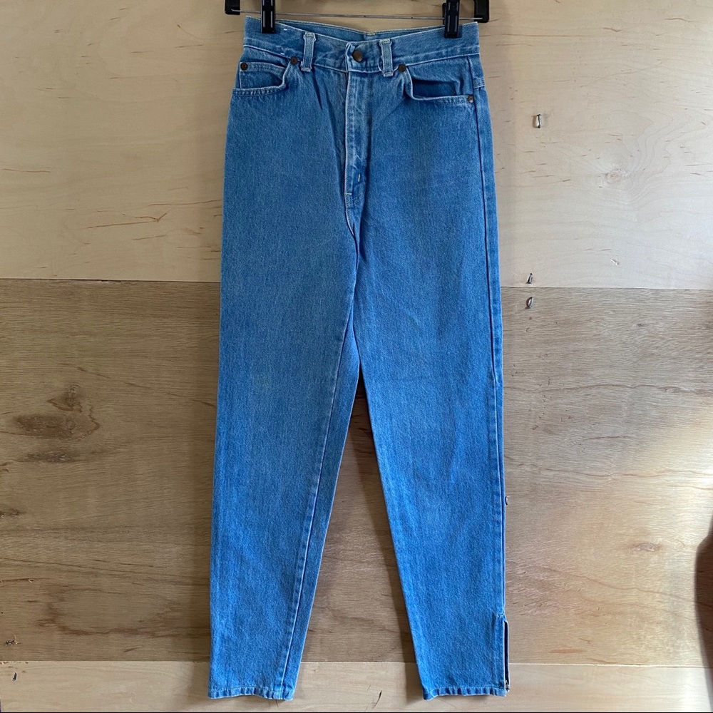 Vintage Sunset Blues High Rise Mom Jeans